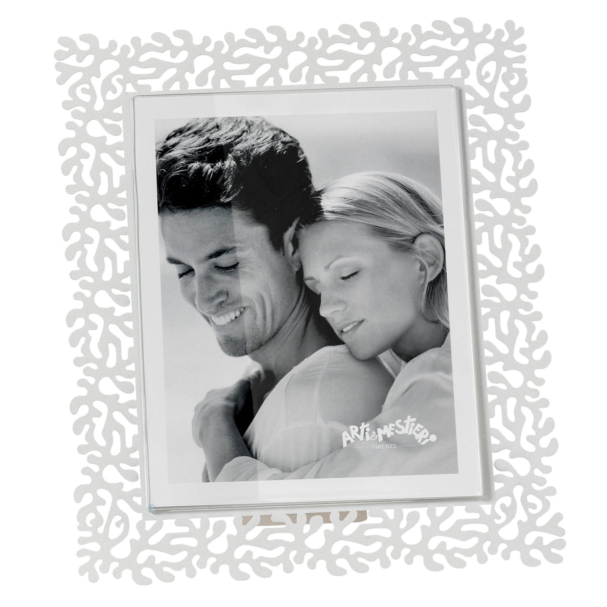 ARTI & MESTIERI Portafoto Corallo Maxi Bianco Marmo 34x29,3cm