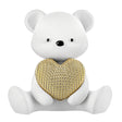Orsetto Bongelli Preziosi in cristallo bianco e oro 15 cm