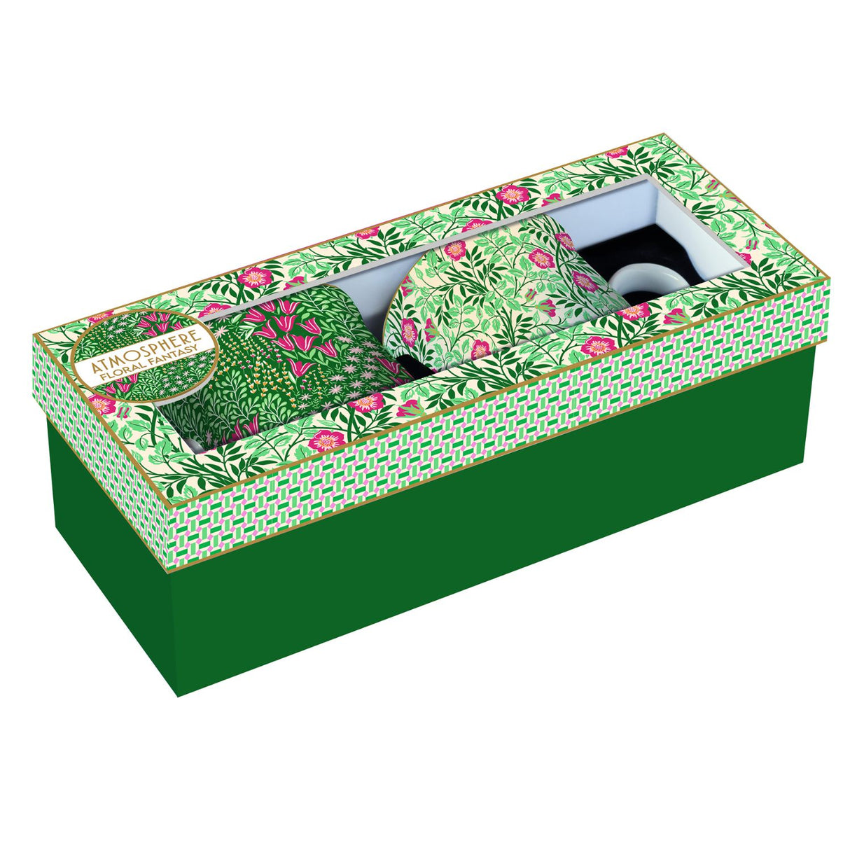 EASY LIFE Floral Fantasy Set 2 Pezzi Tazze Mug 300ml Porcellana