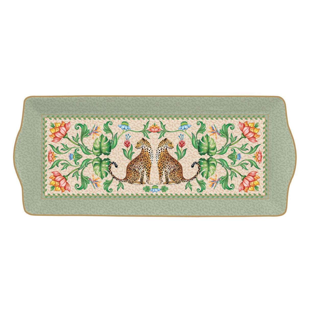 EASY LIFE Jungle Vibes Vassoio 35x15cm Porcellana