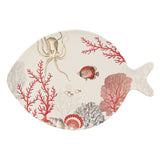 EASY LIFE Coral Reef Piatto Vassoio 31x21,5cm Porcellana