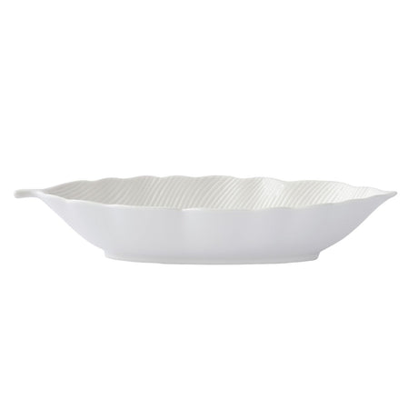 EASY LIFE Leaves Ciotola Coppa Foglia 36x16cm Porcellana Bianco