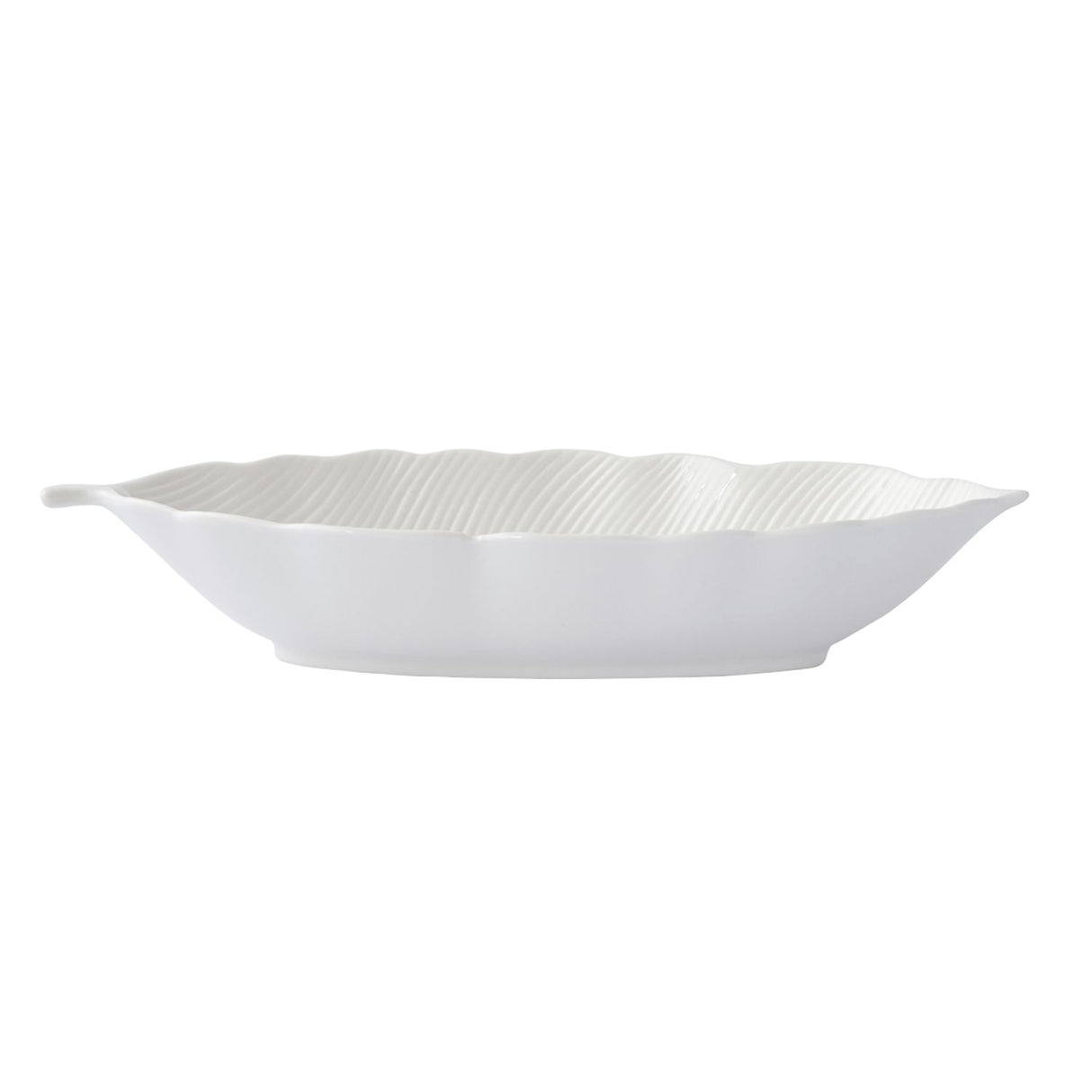 EASY LIFE Leaves Ciotola Coppa Foglia 30x13cm Porcellana Bianco