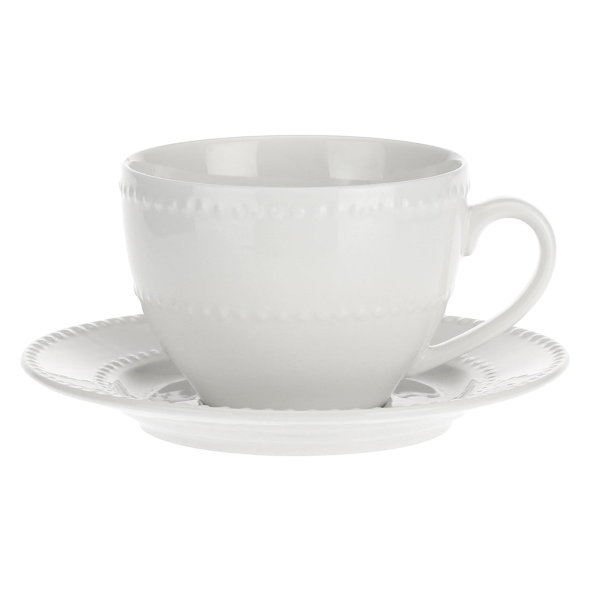 LA PORCELLANA BIANCA Collina Tazza Te con Piattino 350ml Bianco Porcellana