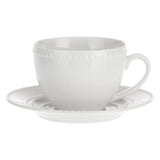 LA PORCELLANA BIANCA Collina Tazza Te con Piattino 350ml Bianco Porcellana