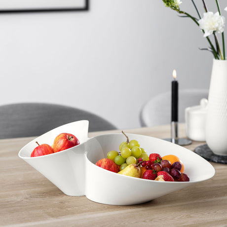 VILLEROY & BOCH NewWave Ciotola Doppia Eye-Catcher 49x27cm Porcellana