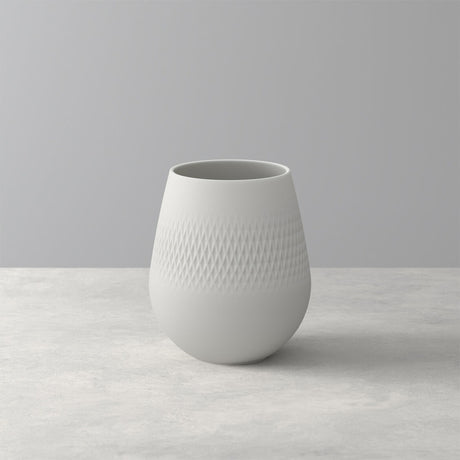 VILLEROY & BOCH Manufacture Collier Bianco Vaso Carré Piccolo 14cm Porcellana