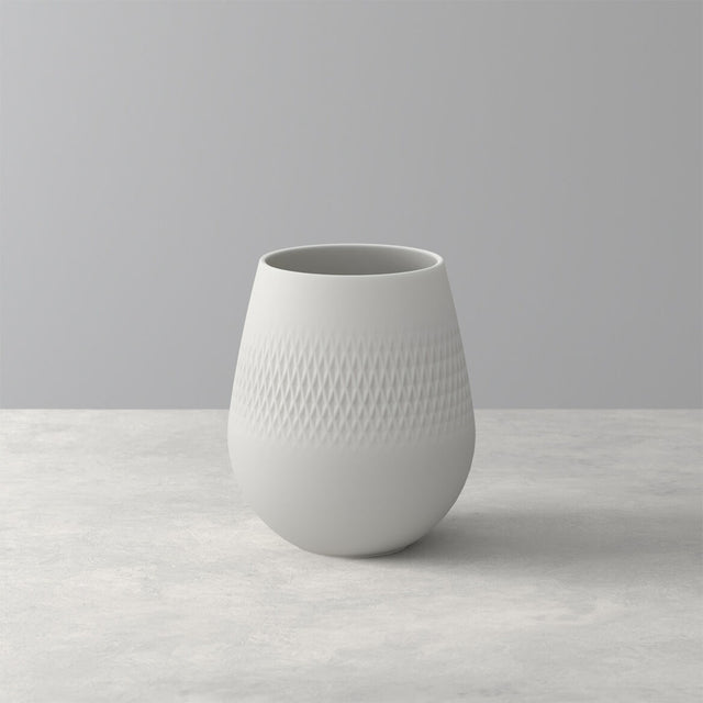 VILLEROY & BOCH Manufacture Collier Bianco Vaso Carré Piccolo 14cm Porcellana