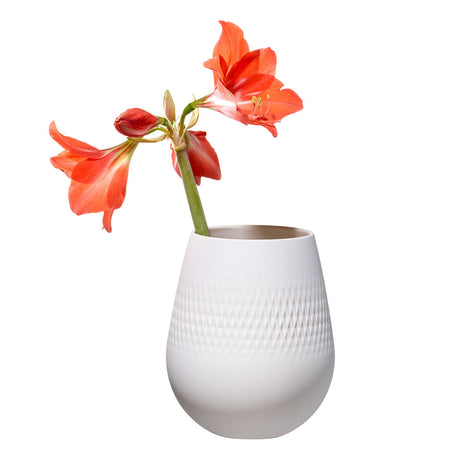 VILLEROY & BOCH Manufacture Collier Bianco Vaso Carré Piccolo 14cm Porcellana
