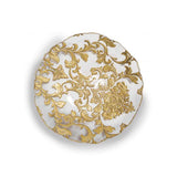 BRANDANI Ciotola Coppa Centrotavola Damasco Gold Oro 21cm Vetro