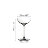 RIEDEL Veritas Coppa Champagne Cocktail Set 2 Pezzi 310ml Cristallo