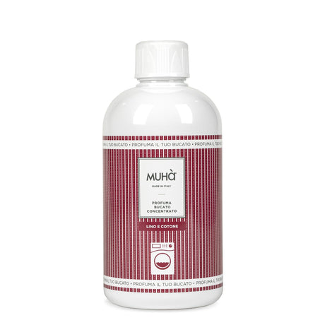 Flacone profumo bucato Muhà fragranza Lino e Cotone 400 ml