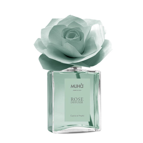 MUHA' Rosa 200ml Profumatore D'Ambiente Diffusore Cuoio e Frutti