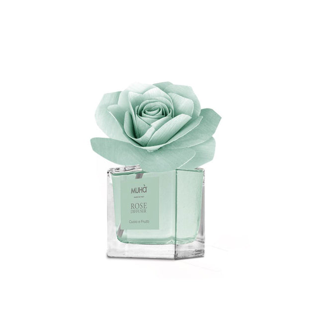 MUHA' Rosa 100ml Profumatore D'Ambiente Diffusore Cuoio e Frutti