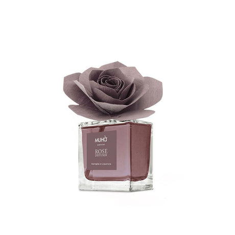 MUHA' Rosa 100ml Profumatore D'Ambiente Diffusore Vaniglia e Liquirizia