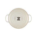 LE CREUSET Cocotte Rotonda Evolution 26cm Meringa Ghisa Vetrificata