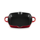 LE CREUSET Grill Quadrato Profondo Evolution 30cm Ghisa Vetrificata Ciliegia
