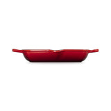 LE CREUSET Grill Quadrato Profondo Evolution 30cm Ghisa Vetrificata Ciliegia