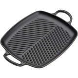 LE CREUSET Grill Griglia Rettangolare Evolution 30x27cm Ghisa Vetrificata Nero