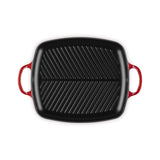 LE CREUSET Grill Griglia Rettangolare Evolution 30x27cm Ghisa Vetrificata Ciliegia