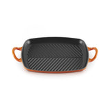 LE CREUSET Grill Griglia Rettangolare Evolution 30x27cm Ghisa Vetrificata Arancio