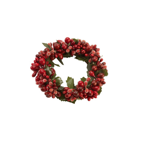 VILLEROY & BOCH Winter Collage Accessoires Girocandela Corona Bacche Rosse 10cm Decorazioni di Natale