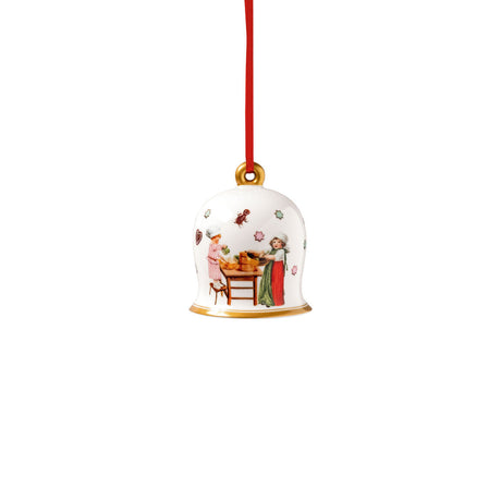 VILLEROY & BOCH Annual Christmas Edition 2023 Campana Campanella 7cm Porcellana