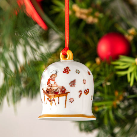 VILLEROY & BOCH Annual Christmas Edition 2023 Campana Campanella 7cm Porcellana