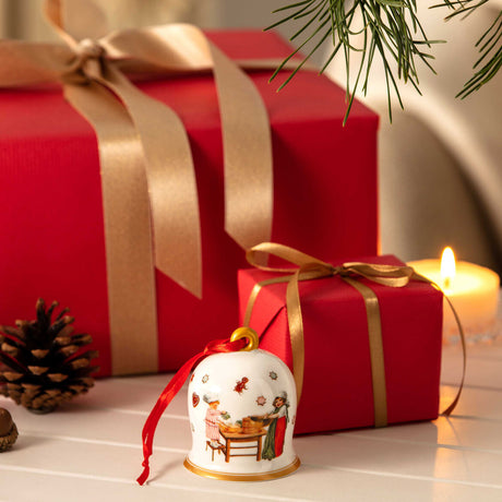VILLEROY & BOCH Annual Christmas Edition 2023 Campana Campanella 7cm Porcellana