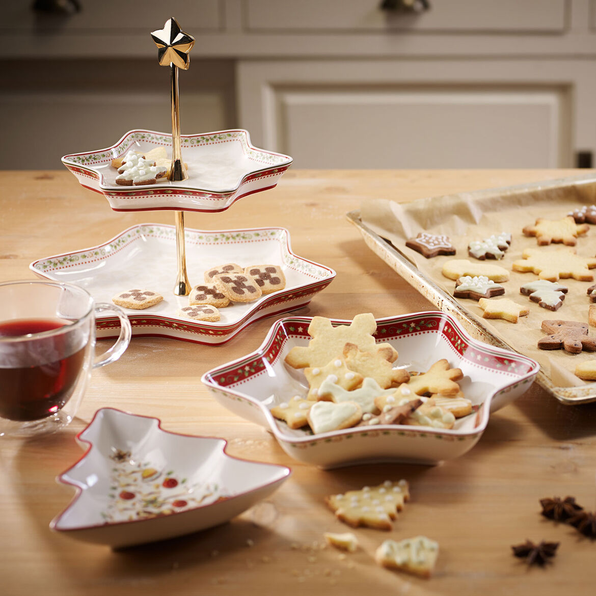VILLEROY & BOCH Winter Bakery Delight Alzata Etagere 27cm Tavola di Natale