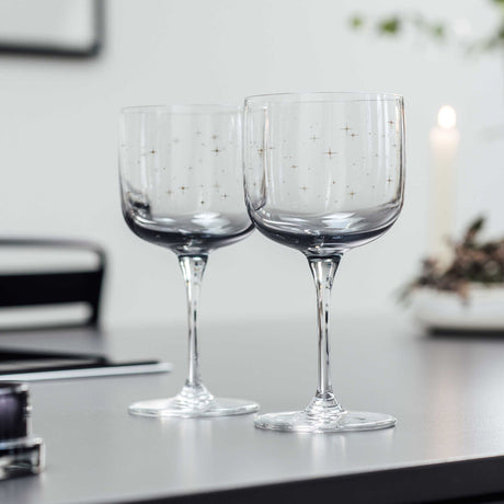 VILLEROY & BOCH Winter Glow Calice da Vino Set 2 Pezzi 270ml Cristallo Tavola di Natale