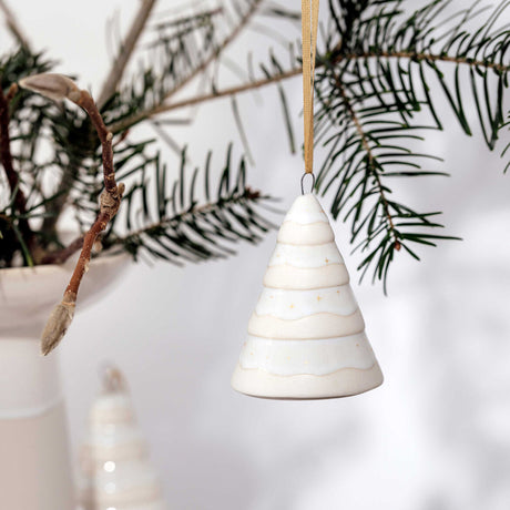 VILLEROY & BOCH Winter Glow Addobbo Appendino Albero di Natale 7,5cm Porcellana
