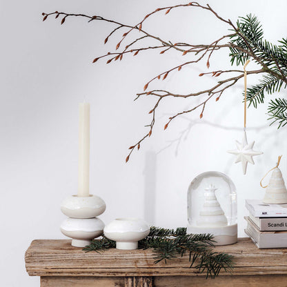 VILLEROY & BOCH Winter Glow Addobbo Appendino Albero di Natale 7,5cm Porcellana