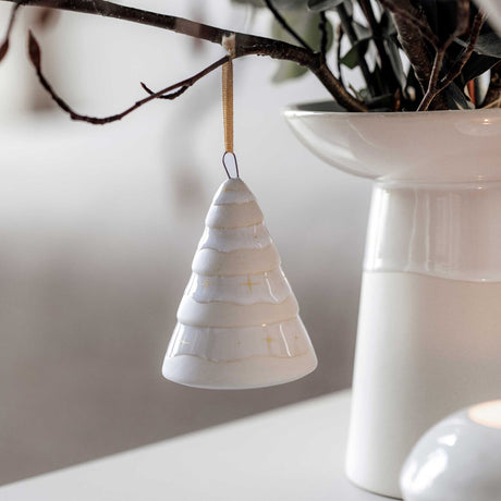 VILLEROY & BOCH Winter Glow Addobbo Appendino Albero di Natale 7,5cm Porcellana