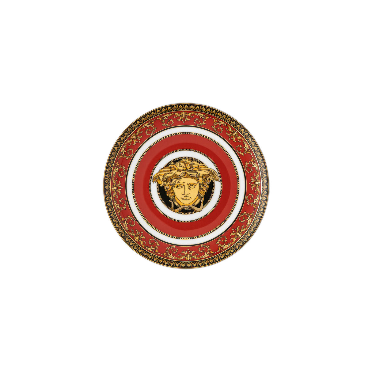 VERSACE - Medusa Rosso Piatto Piano 17cm Porcellana