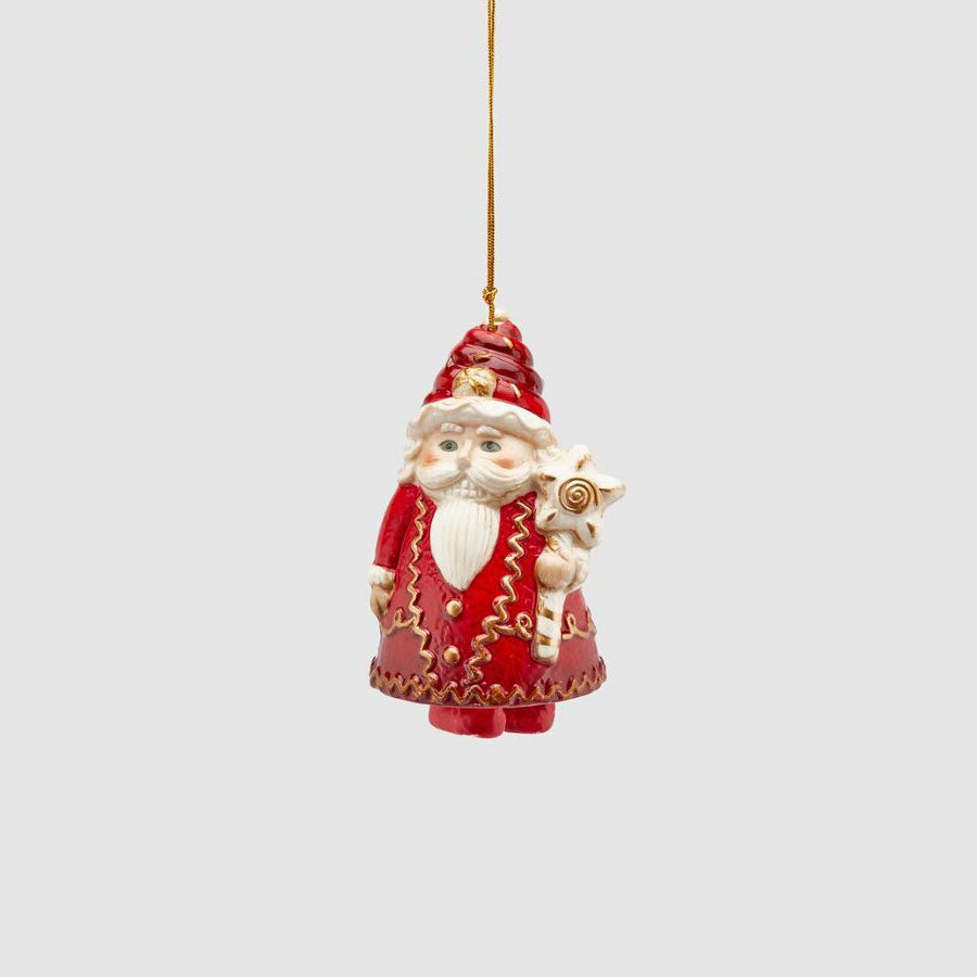 EDG Enzo De Gasperi Appendino Addobbo Albero di Natale 10cm Babbo Natale