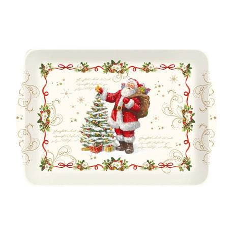 EASY LIFE Magic Christmas Vassoio con Manici 33x22cm Melamina Tavola di Natale