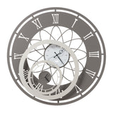 ARTI & MESTIERI Orologio da Parete Particolare Butterfly Flowers Piccolo Fango, Avorio E Bianco Marmo