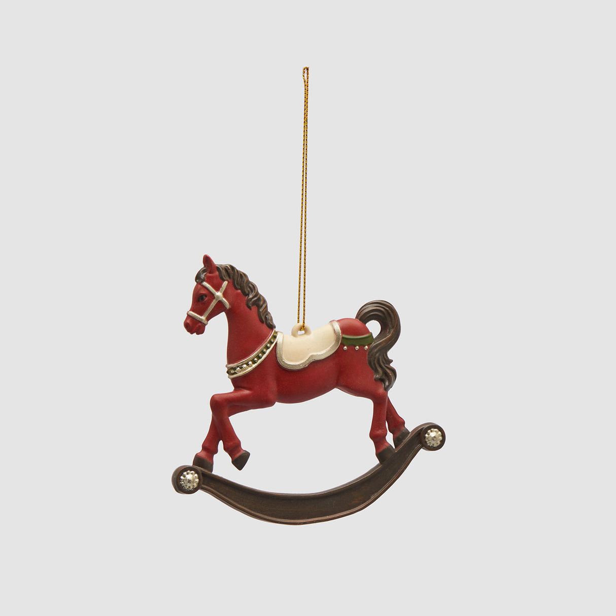 EDG Enzo De Gasperi Addobbo XMAS Decorazione di Natale Cavallo a Dondolo 10cm