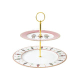 EASY LIFE Nutcracker Schiaccianoci Alzata Tortiera a 2 Piani 19/27cm Porcellana Tavola di Natale