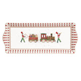 EASY LIFE Polar Express Vassoio 35x15cm Porcellana Tavola di Natale