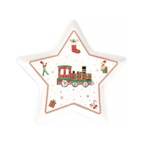 EASY LIFE Polar Express Ciotola Coppa a Stella D15cm H5cm Porcellana Tavola di Natale