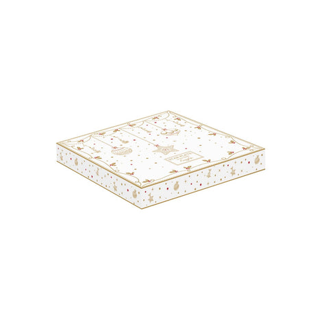 EASY LIFE Christmas Lights Piatto a Stella 19,5cm Porcellana Tavola di Natale