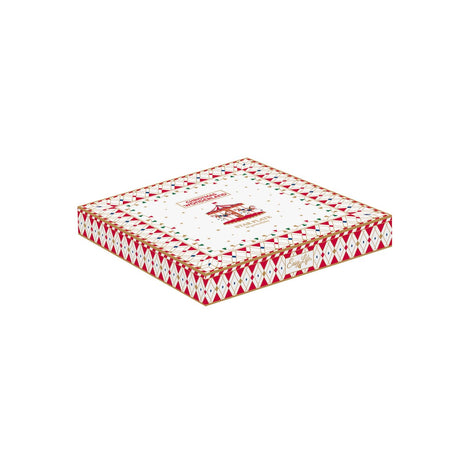 EASY LIFE Christmas Wonderland Piatto a Stella 19,5cm Porcellana Tavola di Natale