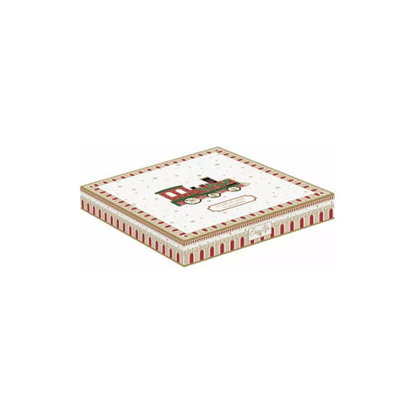 EASY LIFE Polar Express Piatto a Stella 19,5cm Porcellana Tavola di Natale