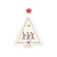 EASY LIFE Polar Express Piatto a Forma Abete 21x16cm Porcellana Tavola di Natale