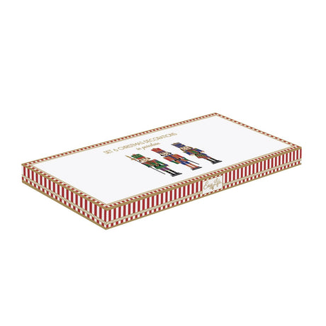 EASY LIFE Nutcracker Schiaccianoci Set 6 Decorazioni Appendini per Albero di Natale Porcellana