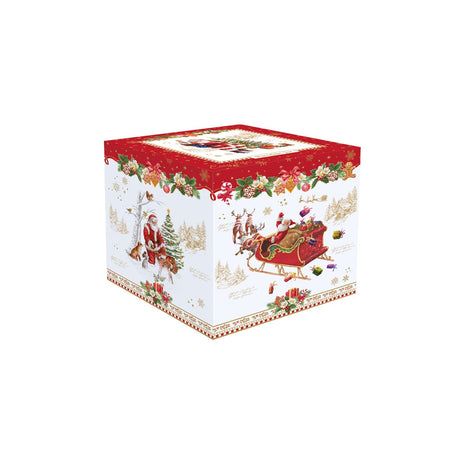 EASY LIFE Christmas Memories Biscottiera Forma Pallina di Natale 12x15,5cm Porcellana Tavola di Natale