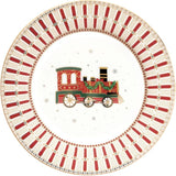 EASY LIFE Polar Express Servizio Tavola Piatti Set 18 Pezzi Porcellana Tavola di Natale