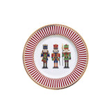 EASY LIFE Nutcracker Schiaccianoci Servizio Tavola Piatti Set 18 Pezzi Porcellana Tavola di Natale